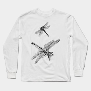 Dragonflies Print Long Sleeve T-Shirt